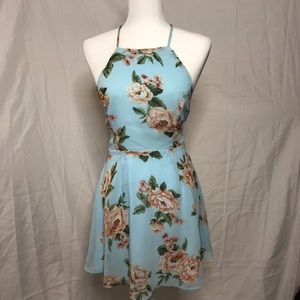 Forever 21 Crisscross Back Floral Dress